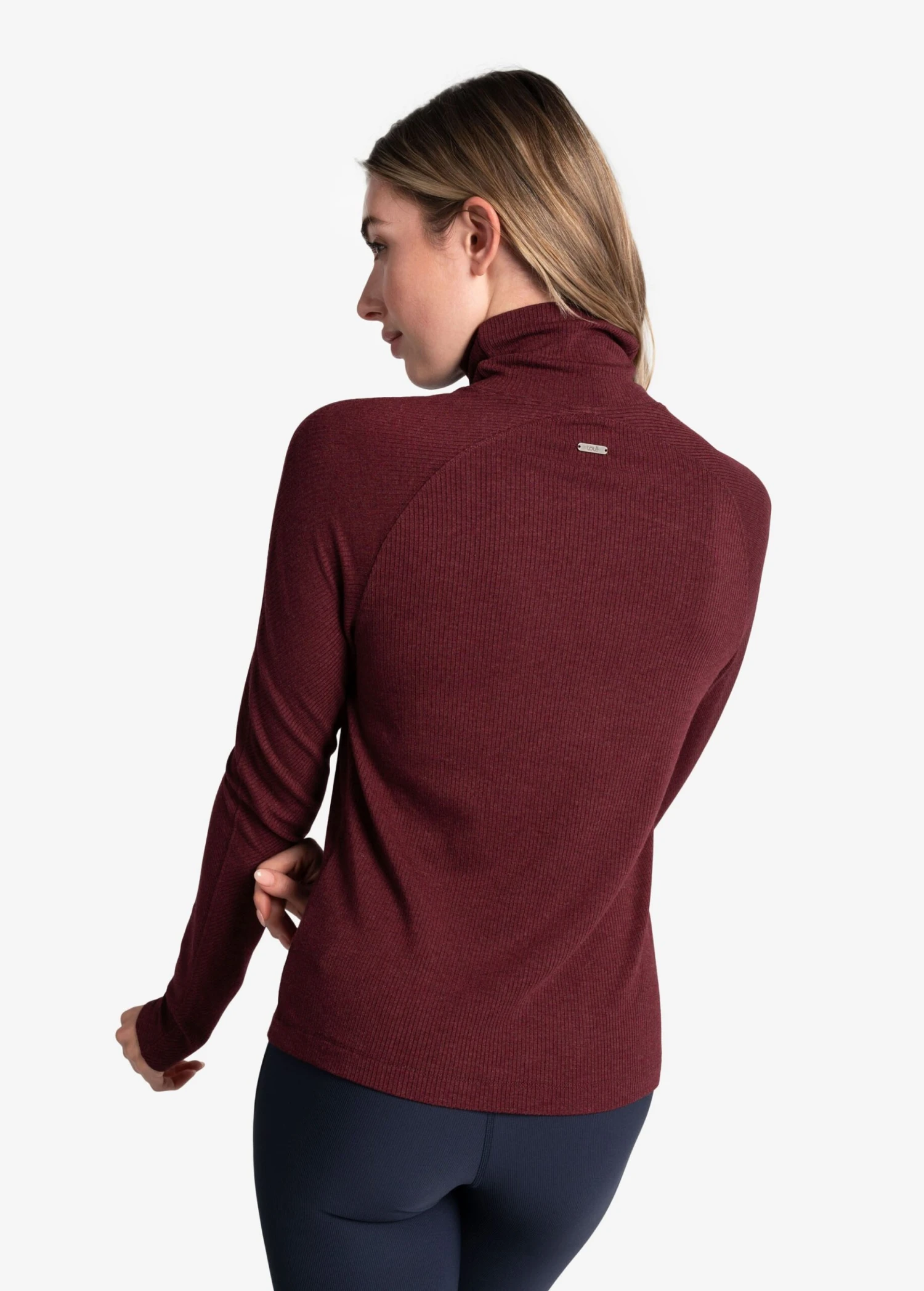 LOLE Traverse Turtle Neck Long Sleeve - Port Heather 4 LOLE Traverse Turtle Neck Long Sleeve - Port Heather - Image 2