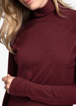 LOLE Traverse Turtle Neck Long Sleeve - Port Heather 13 LOLE Traverse Turtle Neck Long Sleeve - Port Heather -Draptura Sales LSW4396 R425 4 1900x