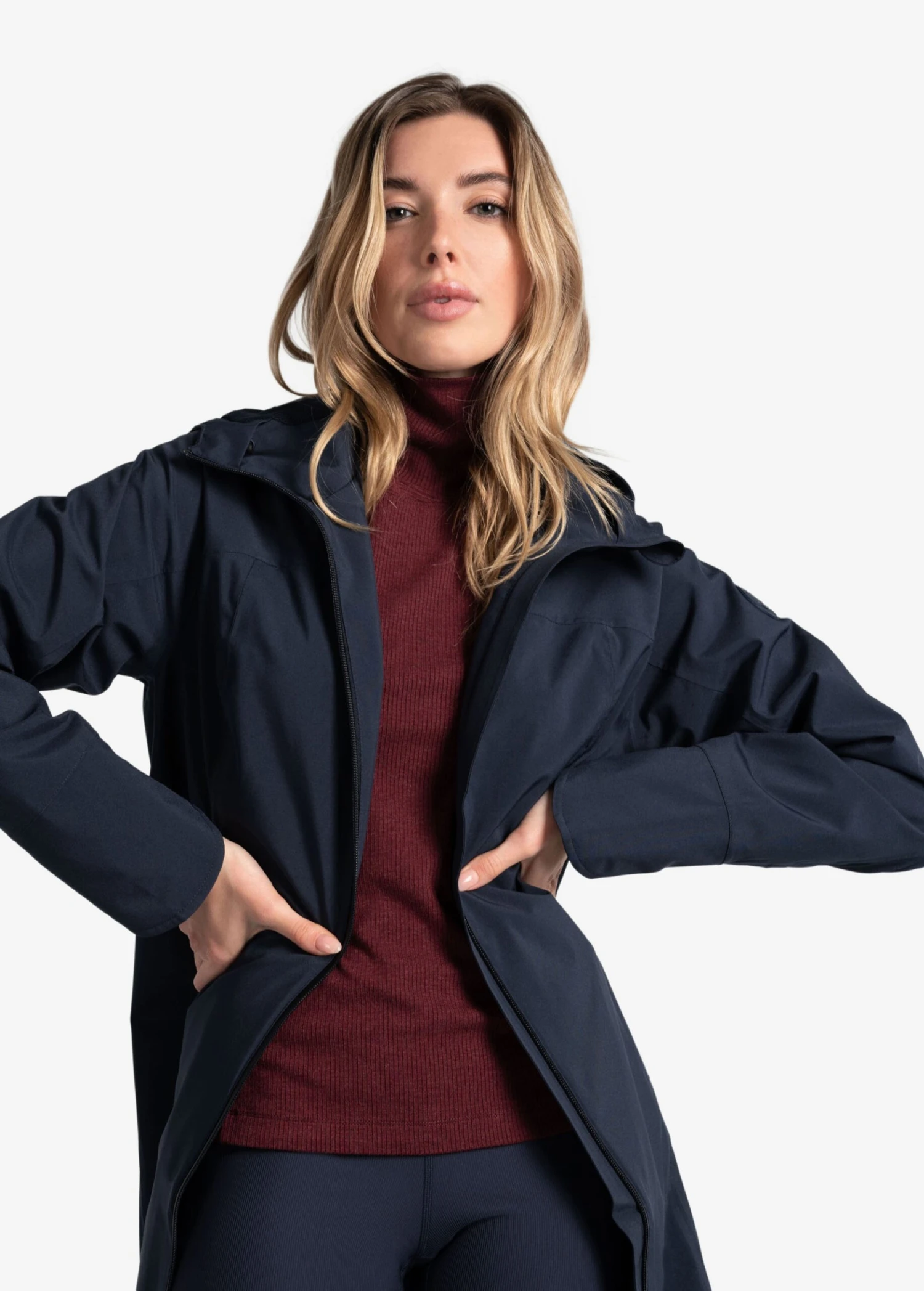 LOLE Traverse Turtle Neck Long Sleeve - Port Heather 9 LOLE Traverse Turtle Neck Long Sleeve - Port Heather - Image 7