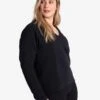 LOLE Ottoman V-Neck Pullover - Black