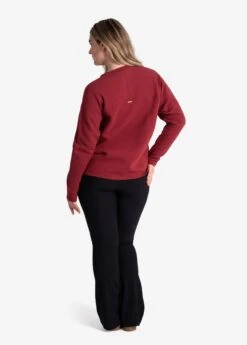 LOLE Ottoman V-Neck Pullover - Merlot -Draptura Sales LSW4397 R421 4 1900x