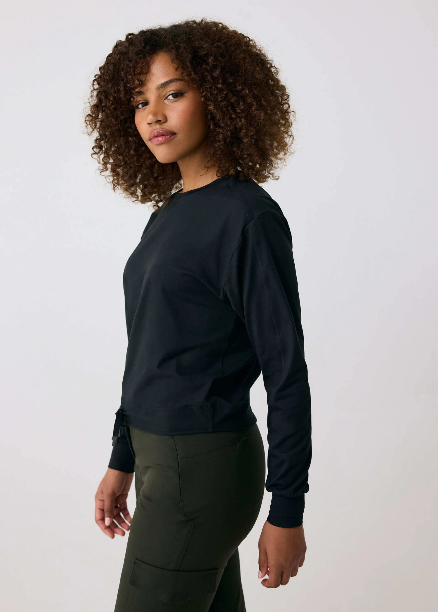 LOLE Om Tech Crew Neck Long Sleeve - Black 5 LOLE Om Tech Crew Neck Long Sleeve - Black - Image 3