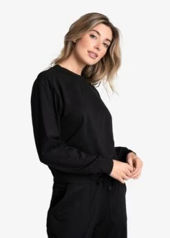 LOLE Om Tech Crew Neck Long Sleeve - Black 14 LOLE Om Tech Crew Neck Long Sleeve - Black -Draptura Sales LSW4404 N415 5 1900x