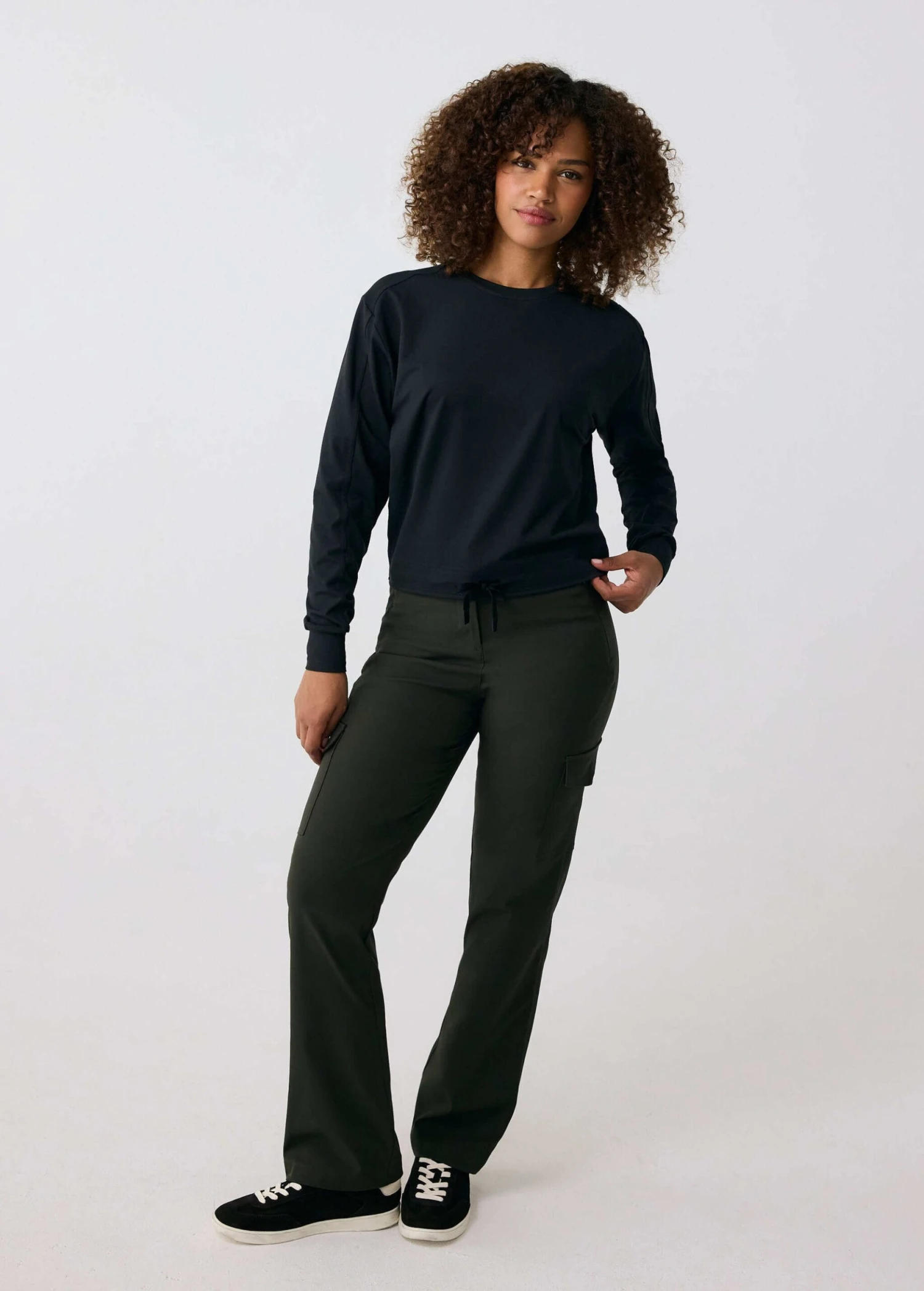 LOLE Om Tech Crew Neck Long Sleeve - Black 10 LOLE Om Tech Crew Neck Long Sleeve - Black - Image 8