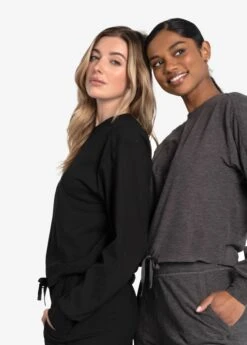 LOLE Om Tech Crew Neck Long Sleeve - Port Heather -Draptura Sales LSW4404 R425 4 1900x