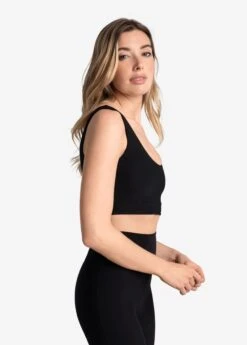 LOLE Sculpt Rib Bra - Black -Draptura Sales LSW4406 N415 3 1900x