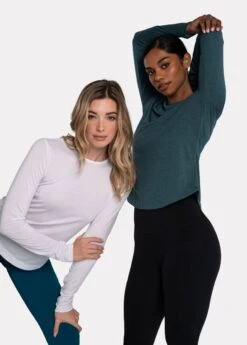 LOLE Everyday Long Sleeve - White -Draptura Sales LSW4410 W101 5 1900x