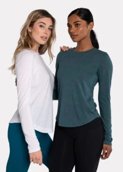 LOLE Everyday Long Sleeve - White -Draptura Sales LSW4410 W101 6 1900x