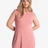 LOLE Traverse Short Sleeve Dress - Peony -Draptura Sales LSW4414 K135 1 1900x