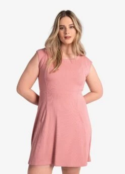 LOLE Traverse Short Sleeve Dress - Peony