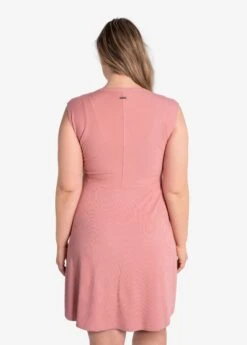 LOLE Traverse Short Sleeve Dress - Peony -Draptura Sales LSW4414 K135 4 1900x