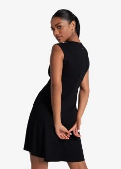 LOLE Traverse Short Sleeve Dress - Black -Draptura Sales LSW4414 N415 2 1900x