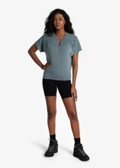 LOLE Elisia Blouse - Ash Heather -Draptura Sales LSW4422 G922 5 1900x