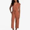 LOLE Effortless Wrap Jumpsuit - Rust