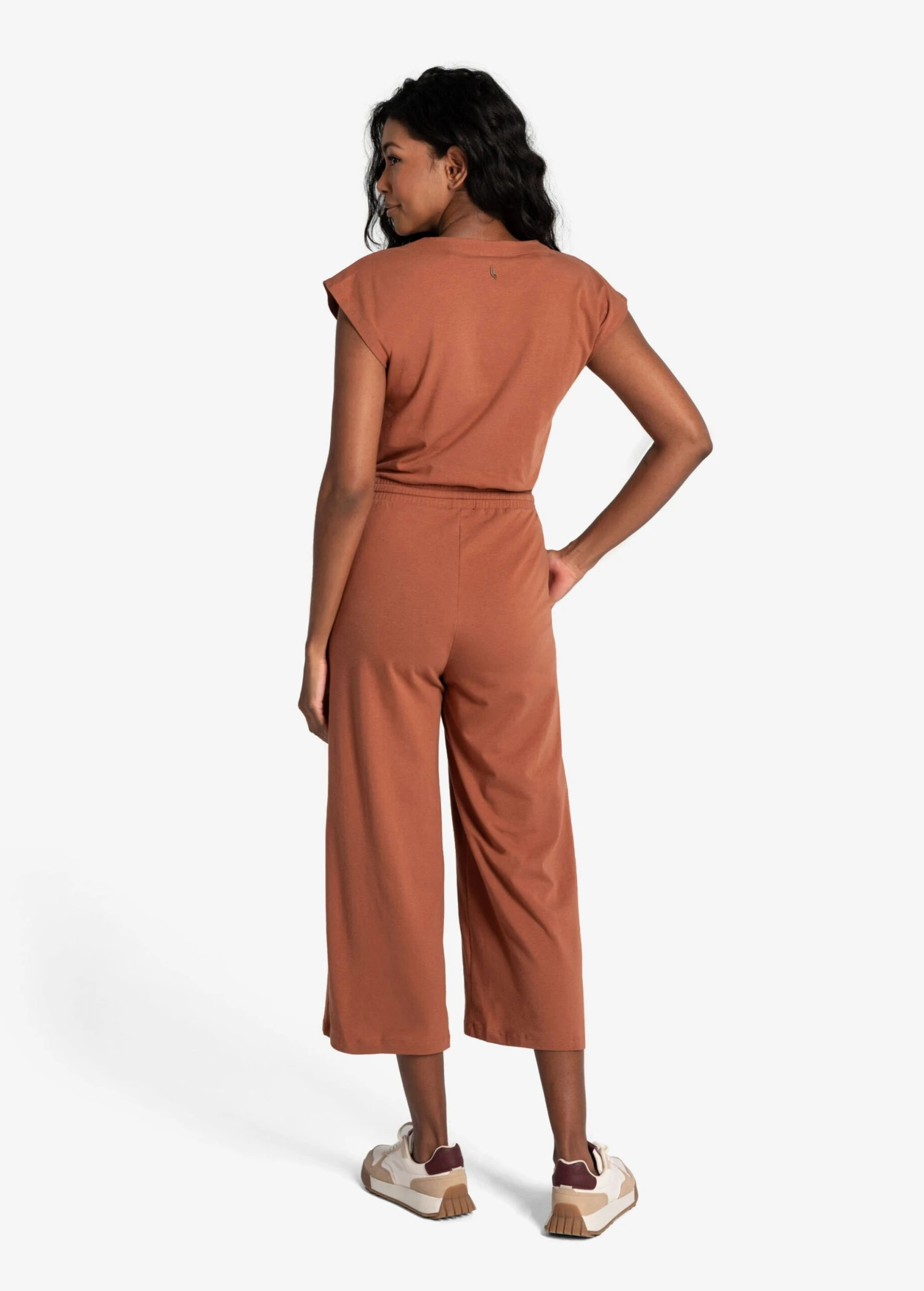 LOLE Effortless Wrap Jumpsuit - Rust 5 LOLE Effortless Wrap Jumpsuit - Rust - Image 3