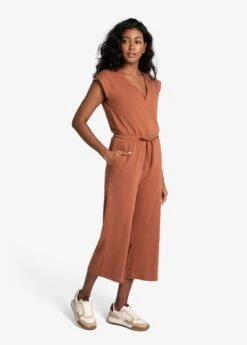 LOLE Effortless Wrap Jumpsuit - Rust 9 LOLE Effortless Wrap Jumpsuit - Rust -Draptura Sales LSW4425 C228 4 1900x