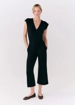 LOLE Effortless Wrap Jumpsuit - Black