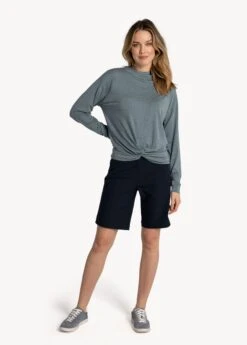 LOLE Elisia Long Sleeve - Ash Heather -Draptura Sales LSW4426 G922 4 1900x