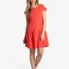 LOLE Olivie Short Sleeve Dress - Cayenne 1 LOLE Olivie Short Sleeve Dress - Cayenne -Draptura Sales LSW4430 R397 1 1900x