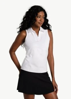 LOLE Step Up Polo Shirt - White -Draptura Sales LSW4438 W101 3 1900x