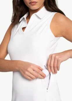 LOLE Step Up Polo Dress - White -Draptura Sales LSW4439 W101 5 1900x