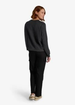 LOLE Chalet Long Sleeve Shirt - Black Heather -Draptura Sales LSW4453 N134 3 1900x