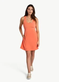 LOLE Momentum Sculpt Dress - Lychee -Draptura Sales LSW4477 K758 3 1900x