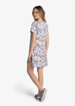 LOLE Olivie V-Neck Dress - Rio Floral Ash -Draptura Sales LSW4478 G928 4 1900x