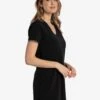 LOLE Olivie V-Neck Dress - Black -Draptura Sales LSW4478 N415 1 1900x