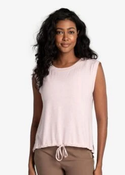 LOLE Elisia Short Sleeve Shirt - Ballerina Heather