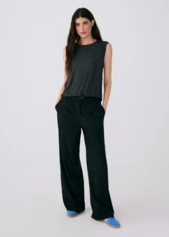 LOLE Elisia Short Sleeve Shirt - Black Heather