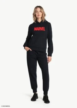 LOLE Easy Fleece Hoodie - Marvel Black Icone -Draptura Sales LSW4510 N741 5 1900x