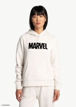 LOLE Easy Fleece Hoodie - Marvel Cream Icone