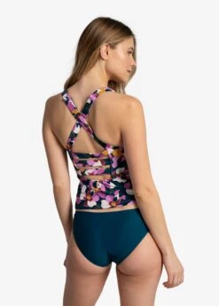 LOLE Playa Long Tankini Top - Rio Floral Crocus -Draptura Sales LWW0604 K773 4 1900x